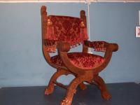 Polsterei Ohseloff - Scherenstuhl Nachfertigung 1890 Polstermöbel Polster Möbel traditionelle Polsterung